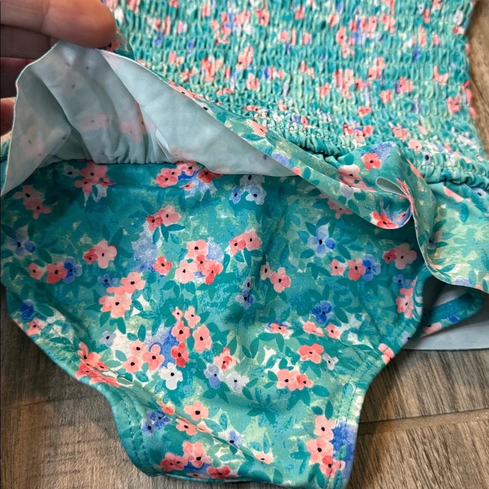 Janie and Jack Ditsy Floral Smocked Swimsuit Size 12-18 Months‎